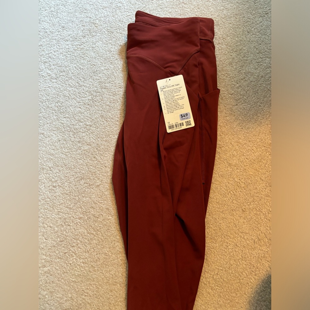 LuluLemon Power Thru HR Tight 25” Sz 12 *NWT*